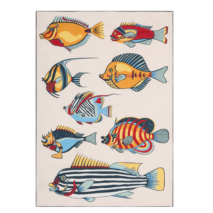 Museum Fish Tea Towel - Box Turtle
