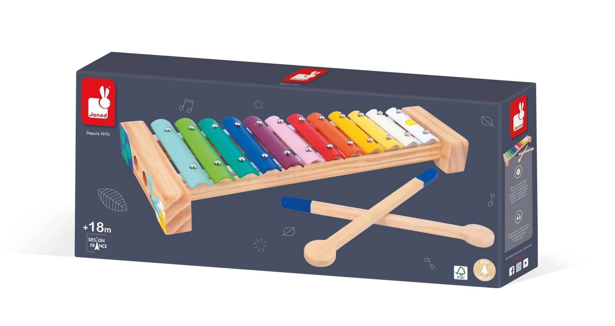 Musical Forest Xylophone - Box Turtle