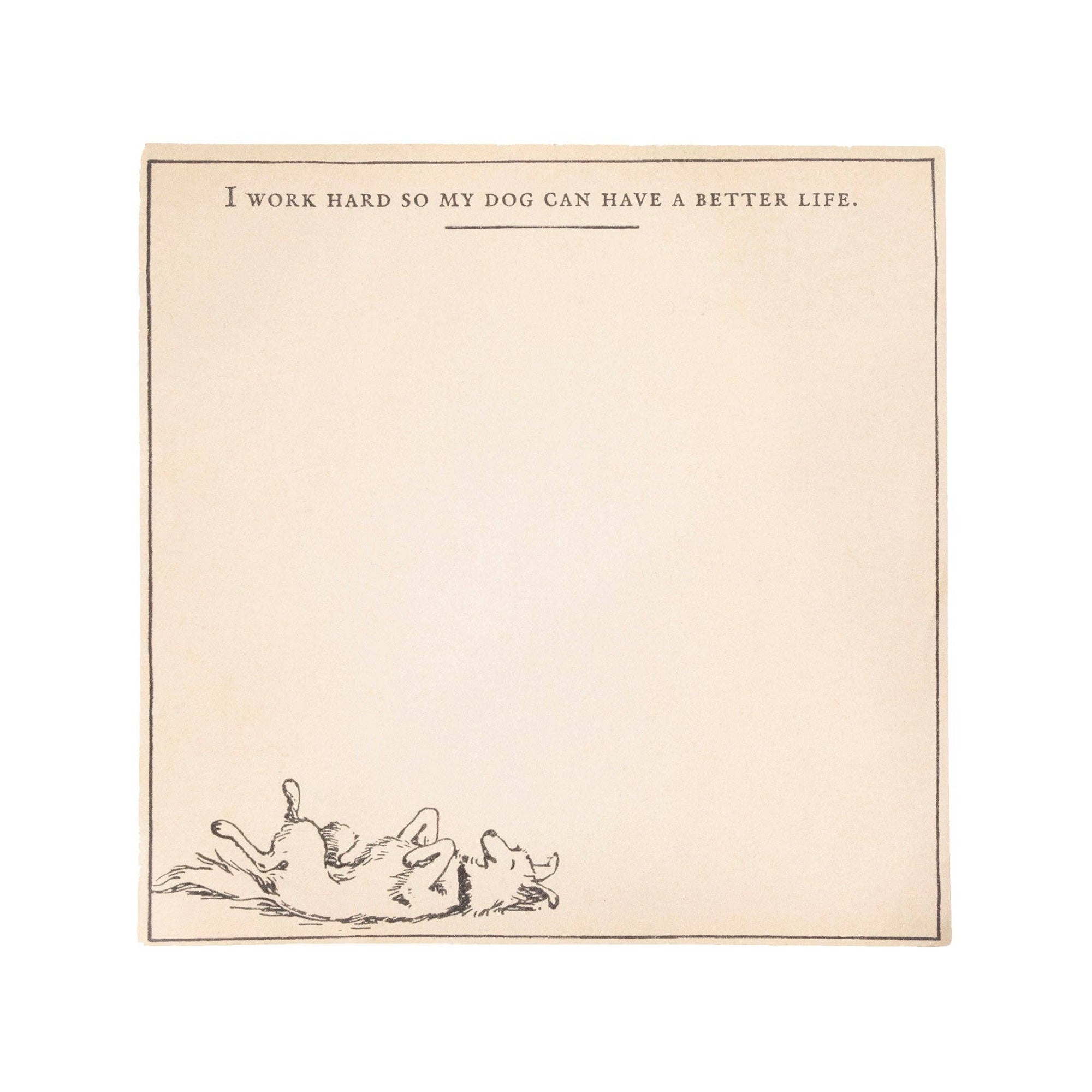 My Dog Can Have A Better Life Small Notepad - Box Turtle