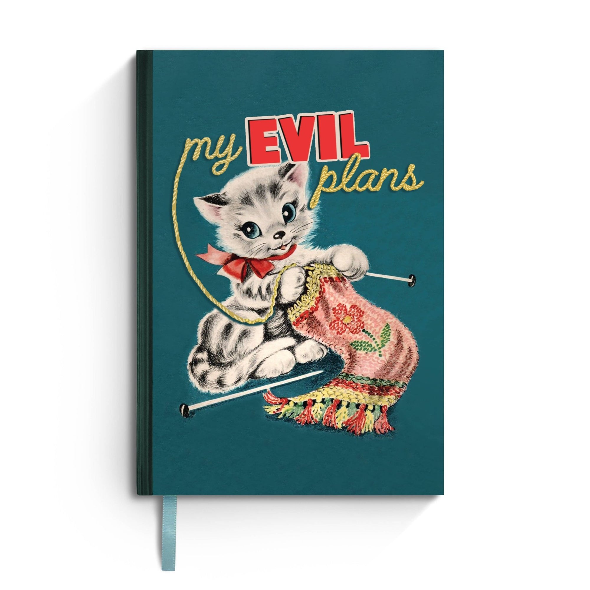 My Evil Plans Vintage Notebook - Box Turtle