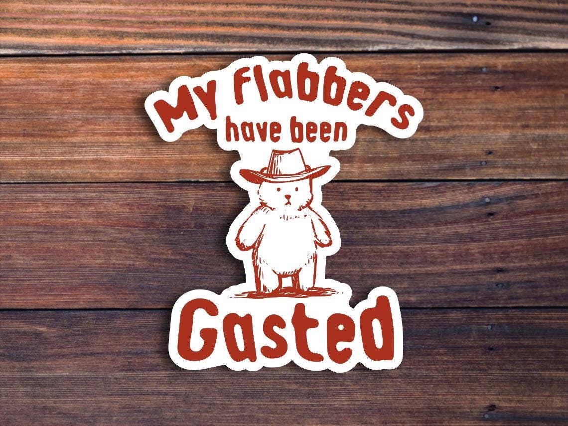 My Flabbers Have Been Gasted Sticker - Box Turtle