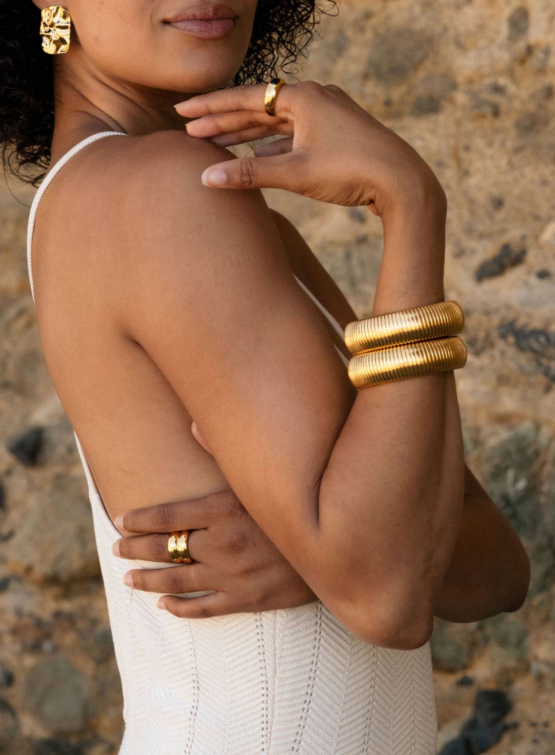 Mykonos Bangle Bracelet - Box Turtle