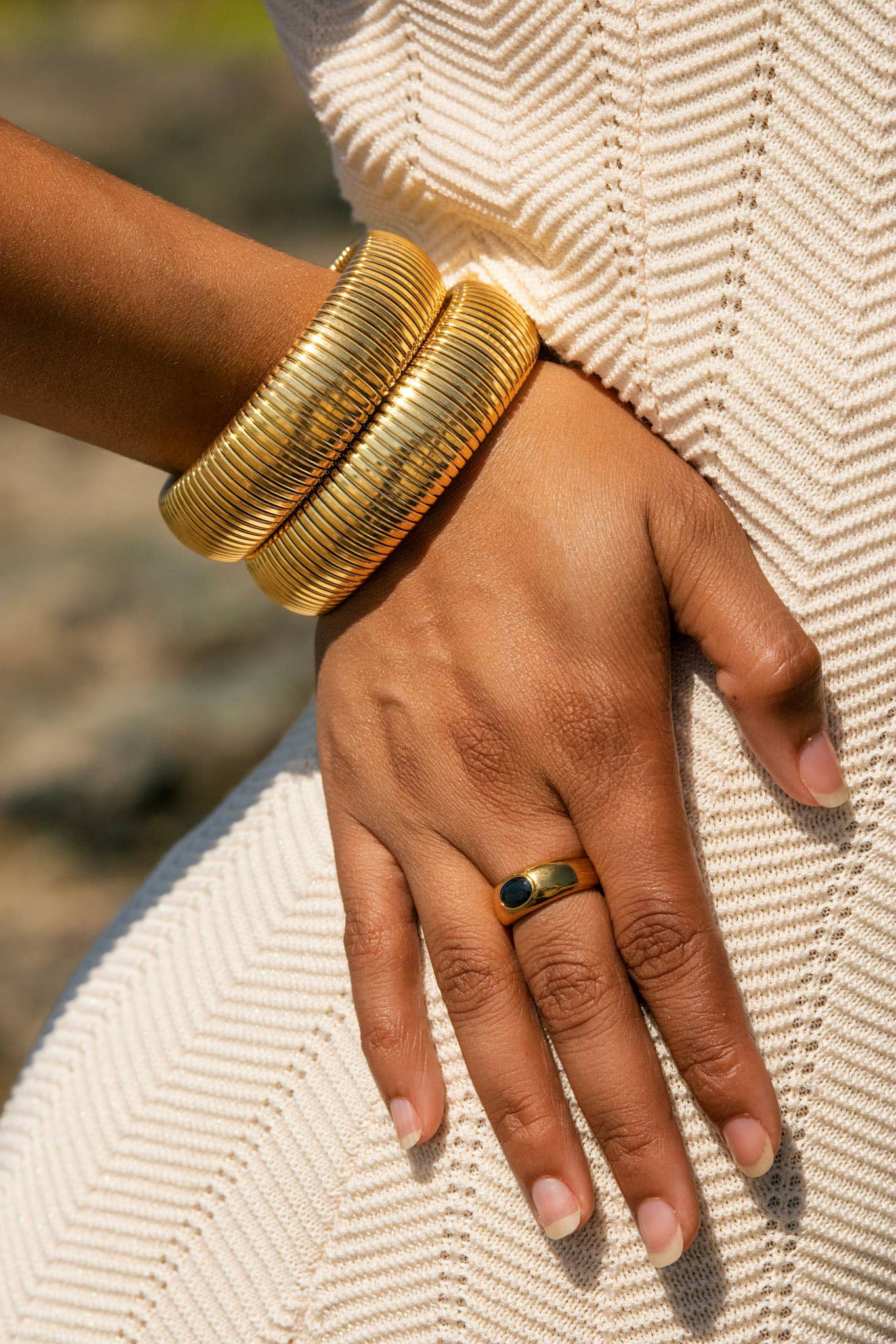 Mykonos Bangle Bracelet - Box Turtle