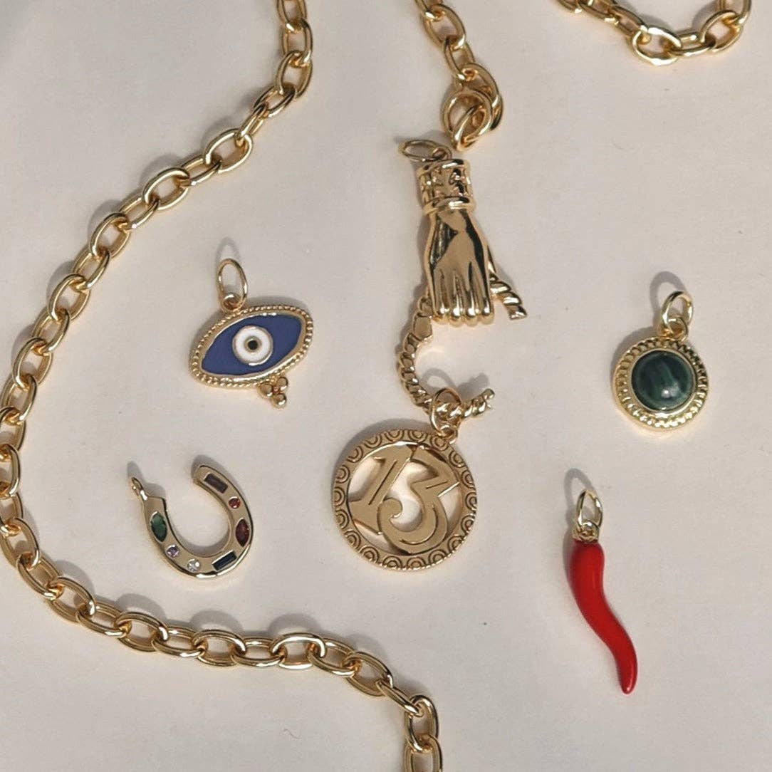 Myra Evil Eye Charm - Box Turtle