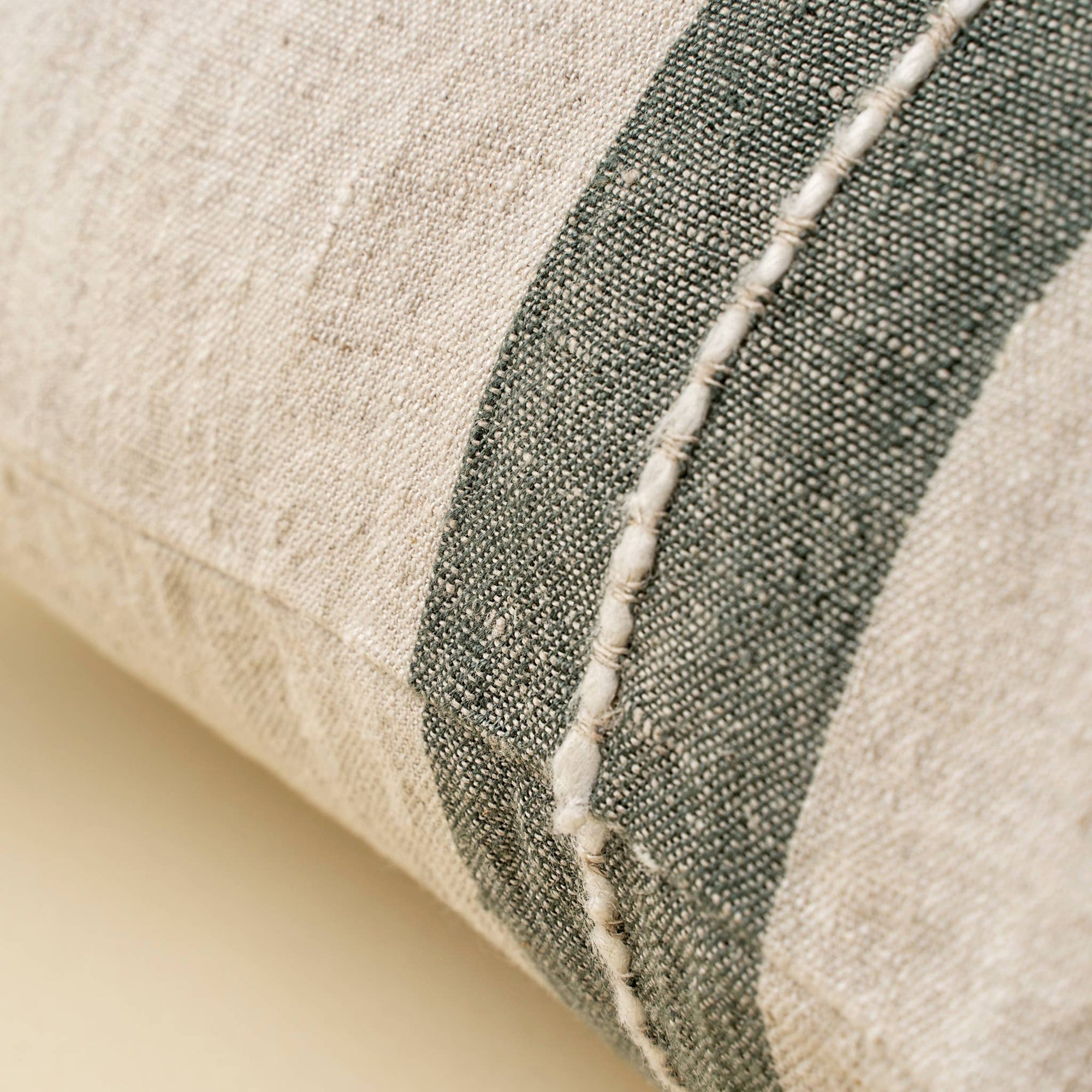 Natural Emmett Linen Pillow - Box Turtle