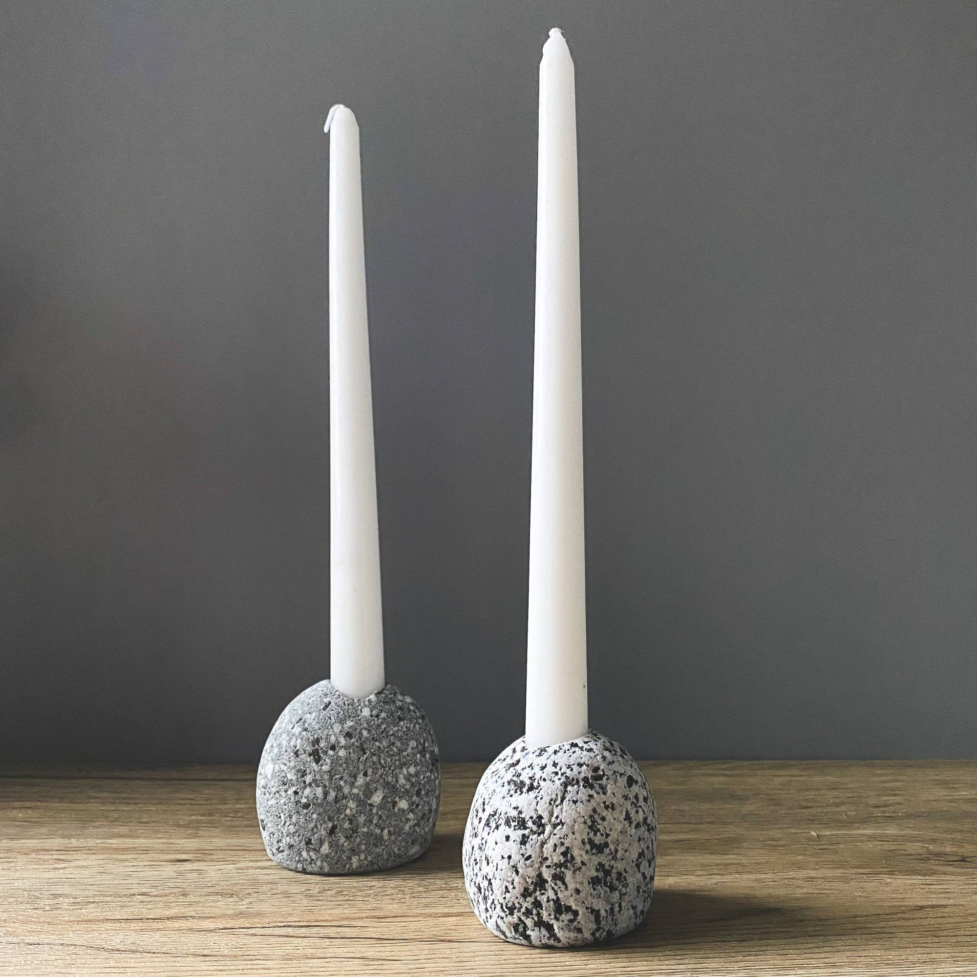 Natural Stone Candle Holder - Box Turtle