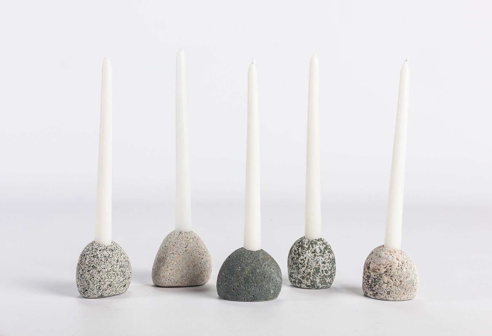 Natural Stone Candle Holder - Box Turtle