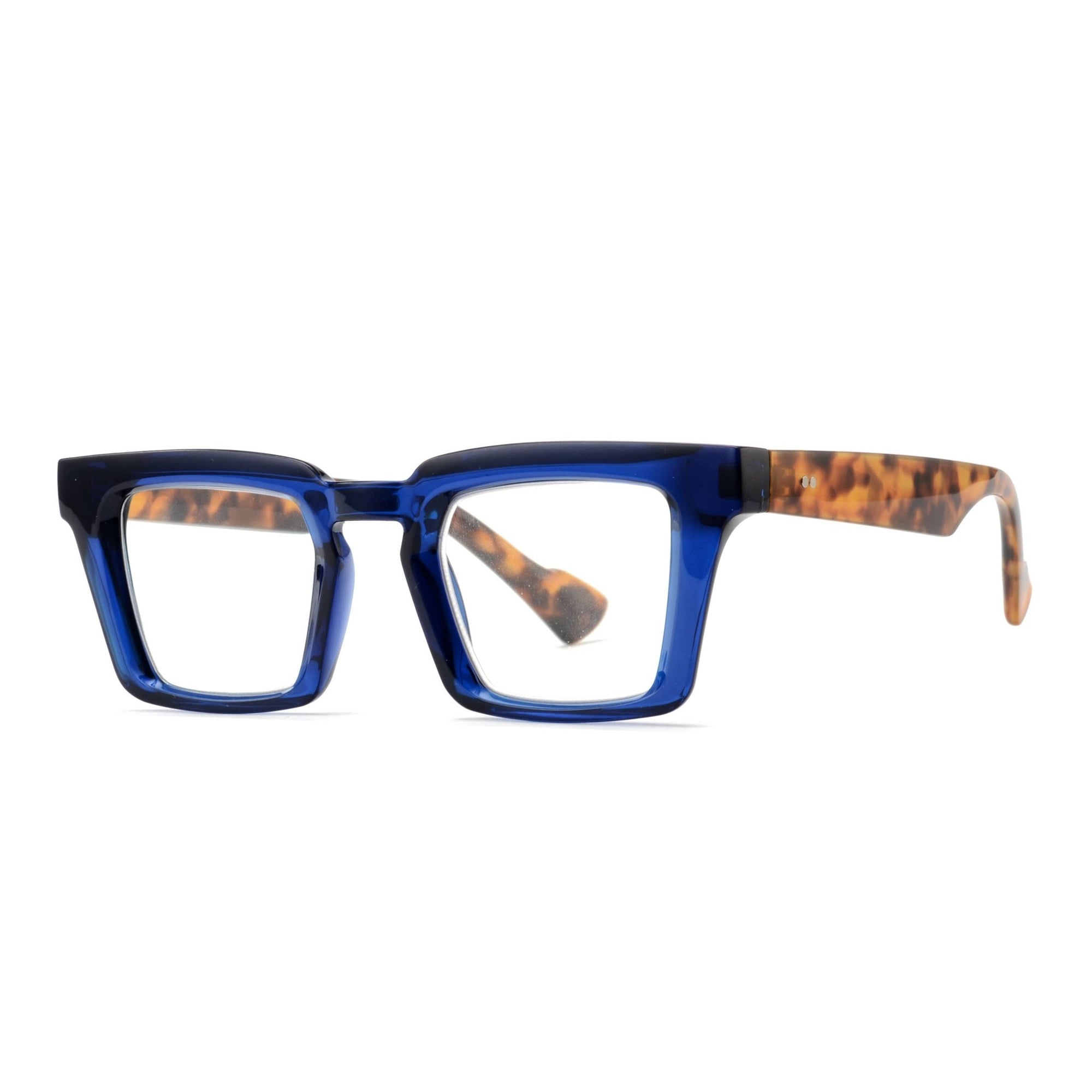 Navy & Tortoise Blake Blue Light Glasses - Box Turtle