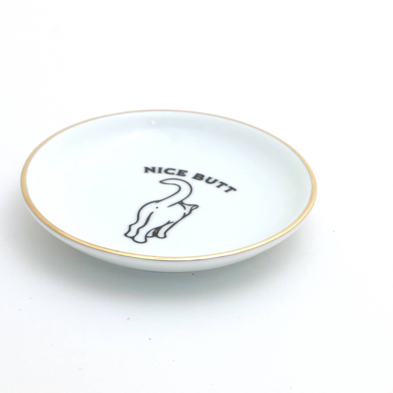 Nice Butt Cat Ring Dish - Box Turtle