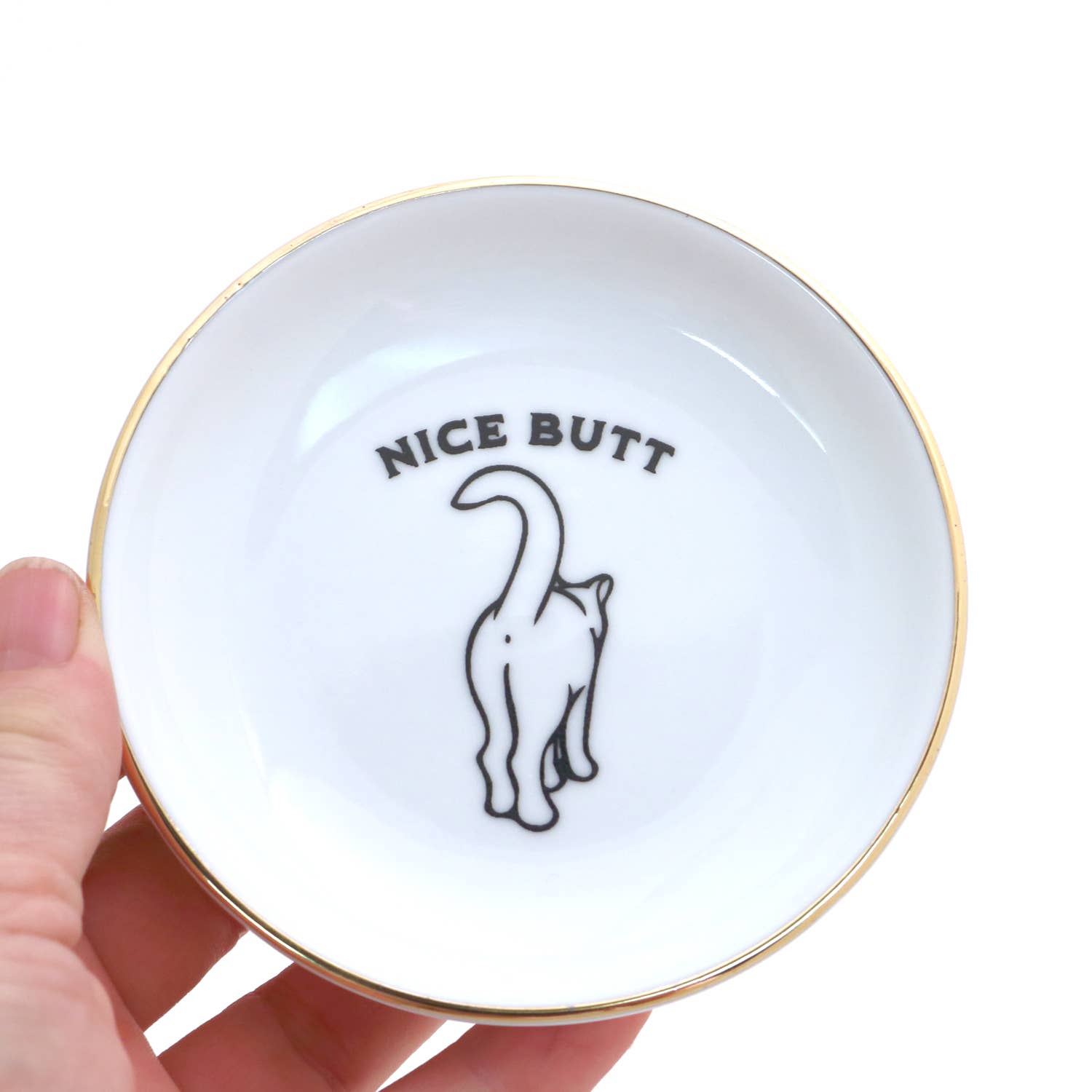 Nice Butt Cat Ring Dish - Box Turtle