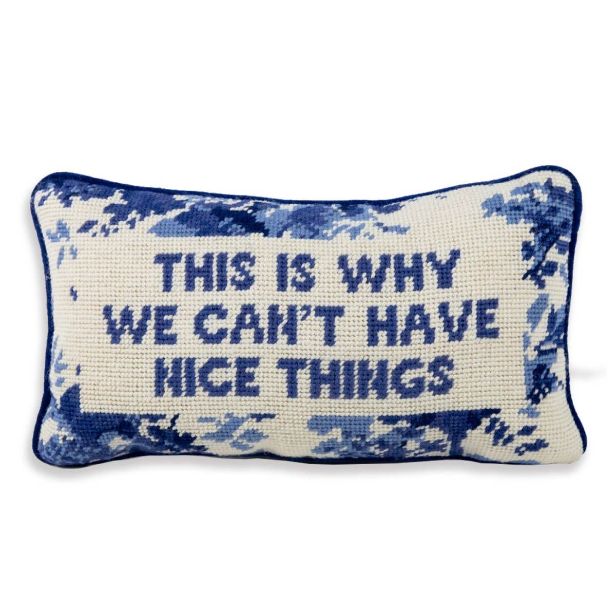 Nice Things Needlepoint Pillow - Box Turtle