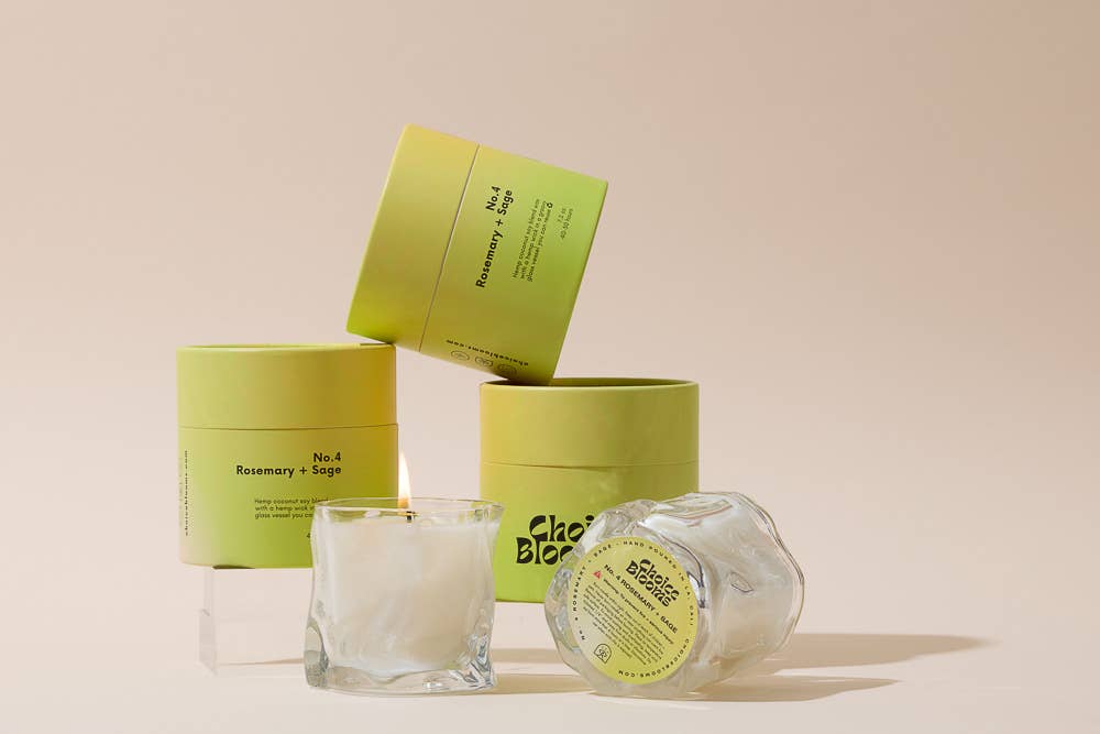 No. 4 Rosemary + Sage Candle - Box Turtle