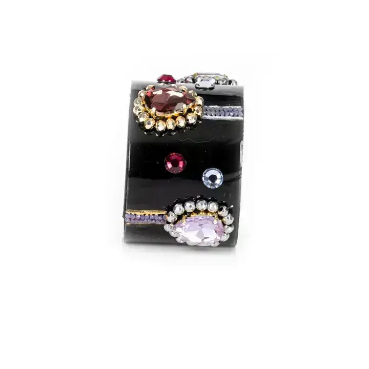 Nocturne Halo Cuff Black Leather - Box Turtle