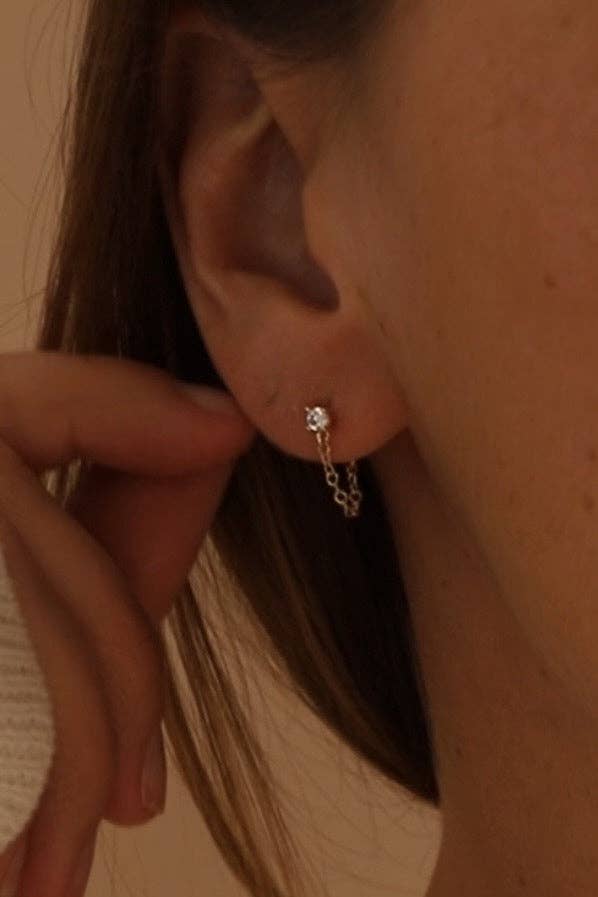 Noelle Chain Wrap Earrings - Box Turtle