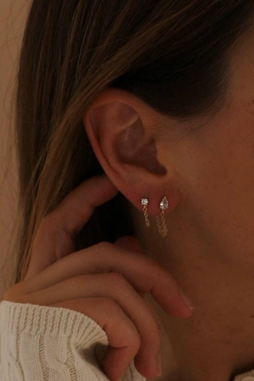 Noelle Chain Wrap Earrings - Box Turtle