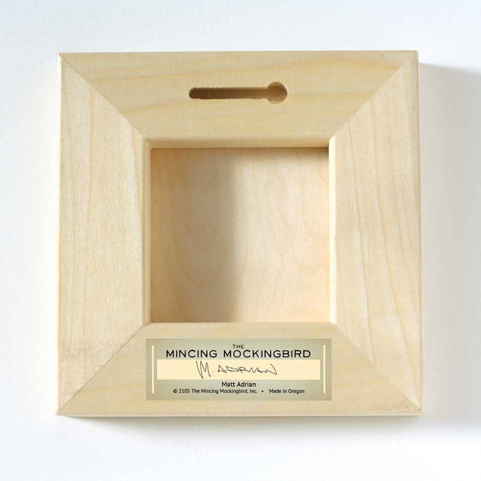 Northern Cardinal Wood Wall Art - Box Turtle