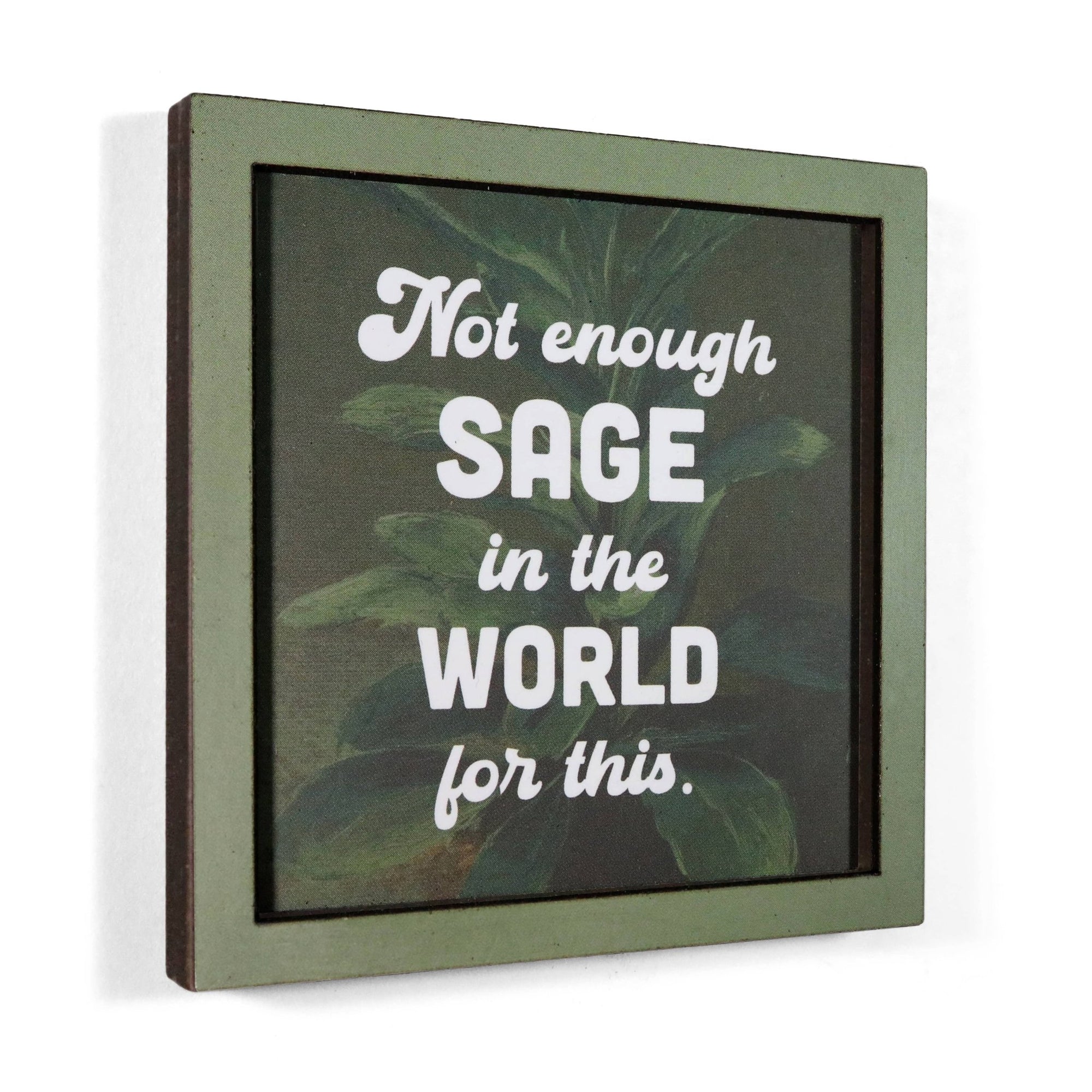 Not Enough Sage - Funny Magnet - Box Turtle
