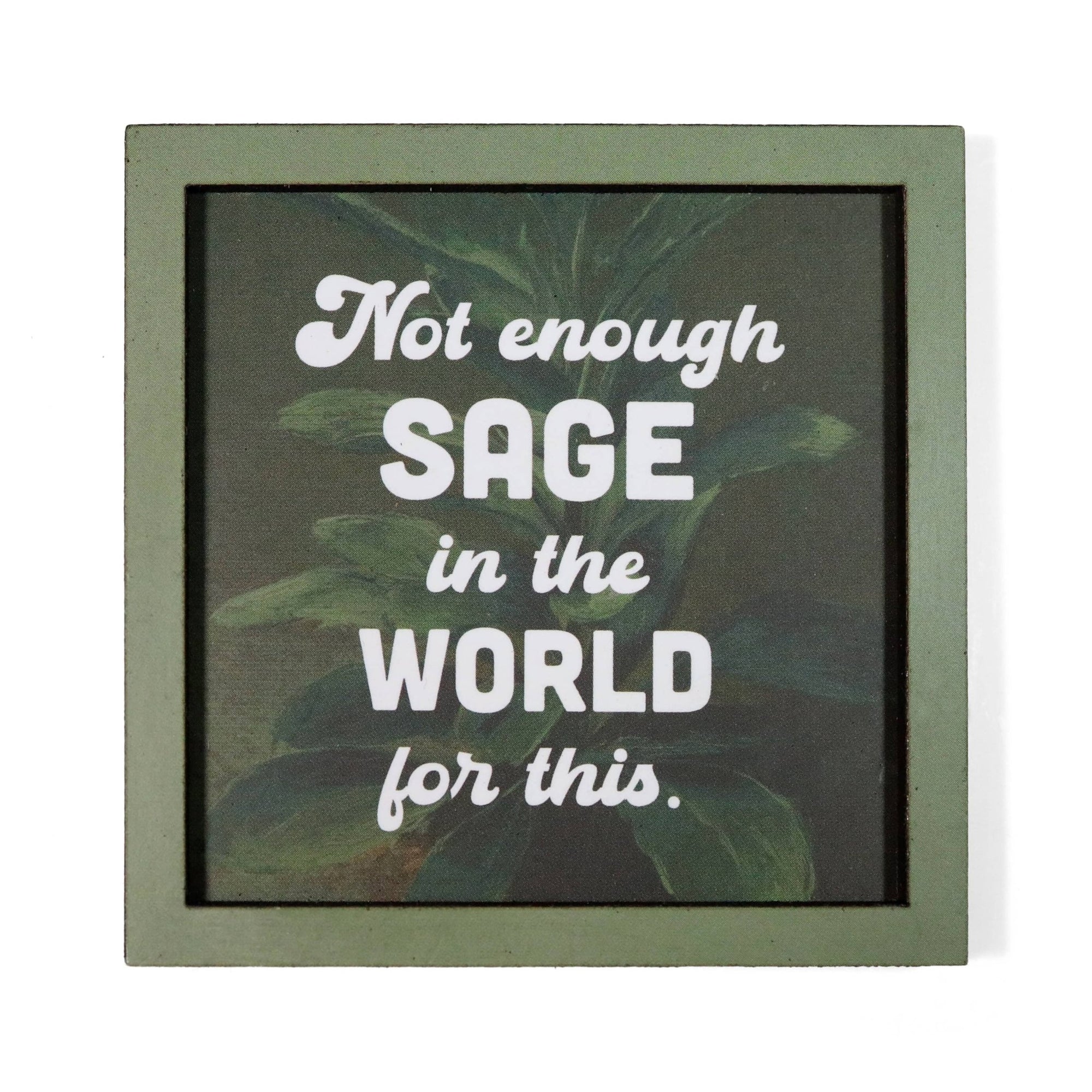 Not Enough Sage - Funny Magnet - Box Turtle