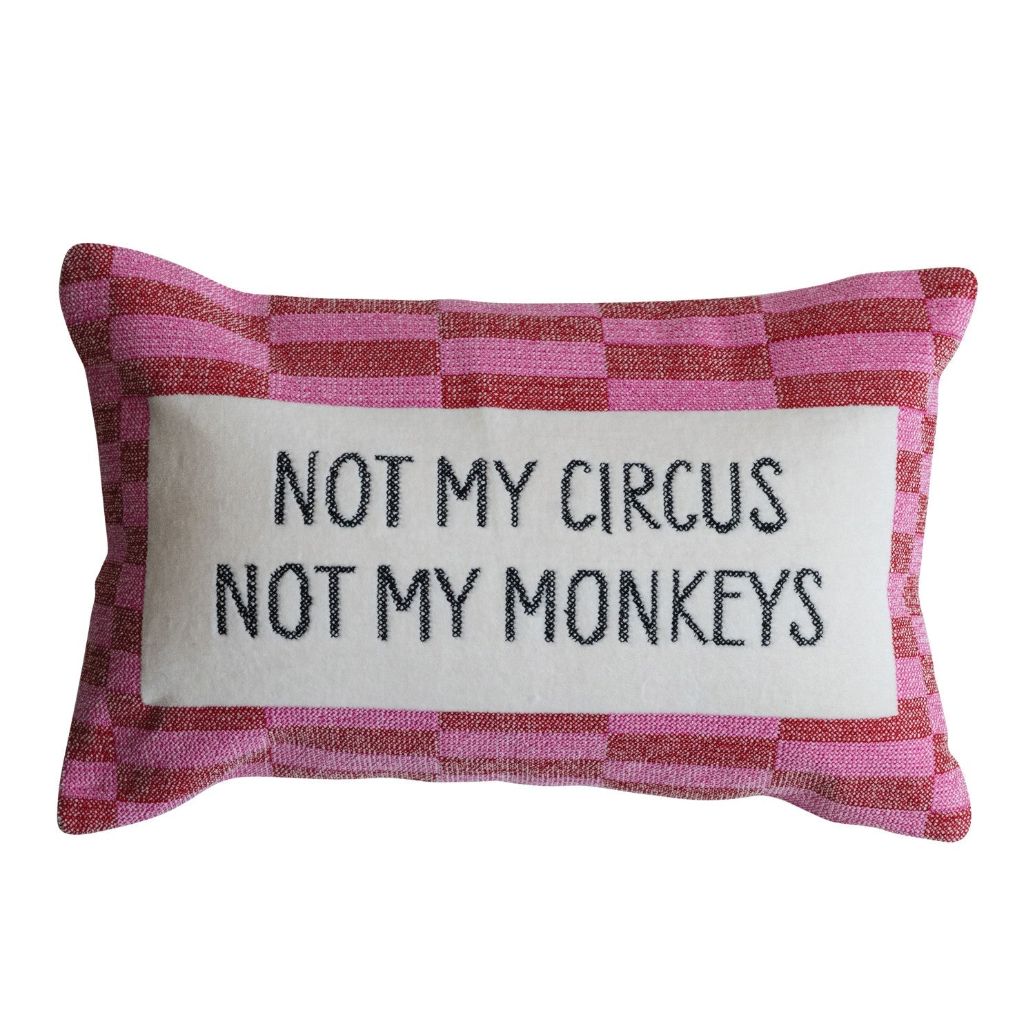 "Not My Circus, Not My Monkeys" Pillow - Box Turtle