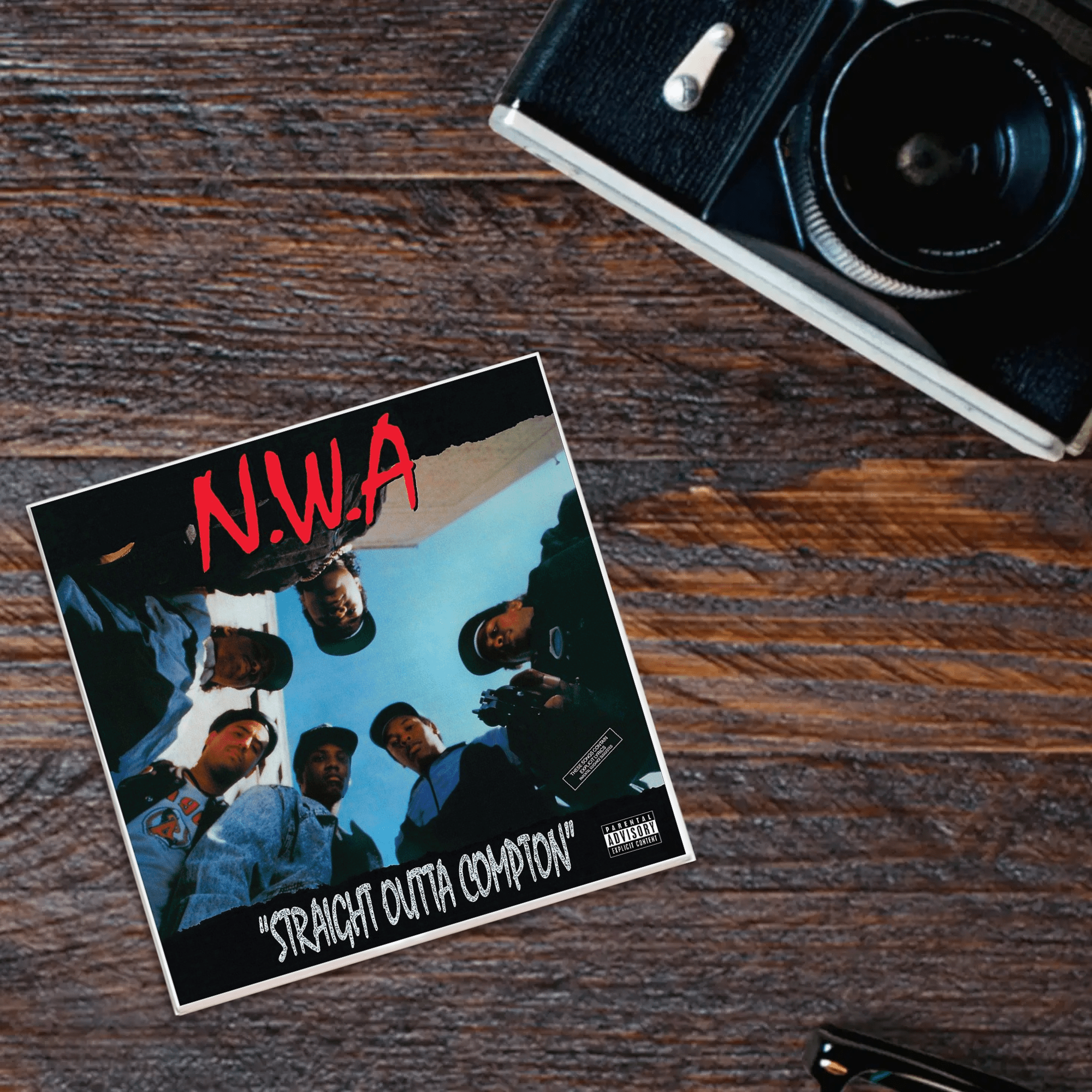 NWA Straight Outta Compton Album Coaster - Box Turtle