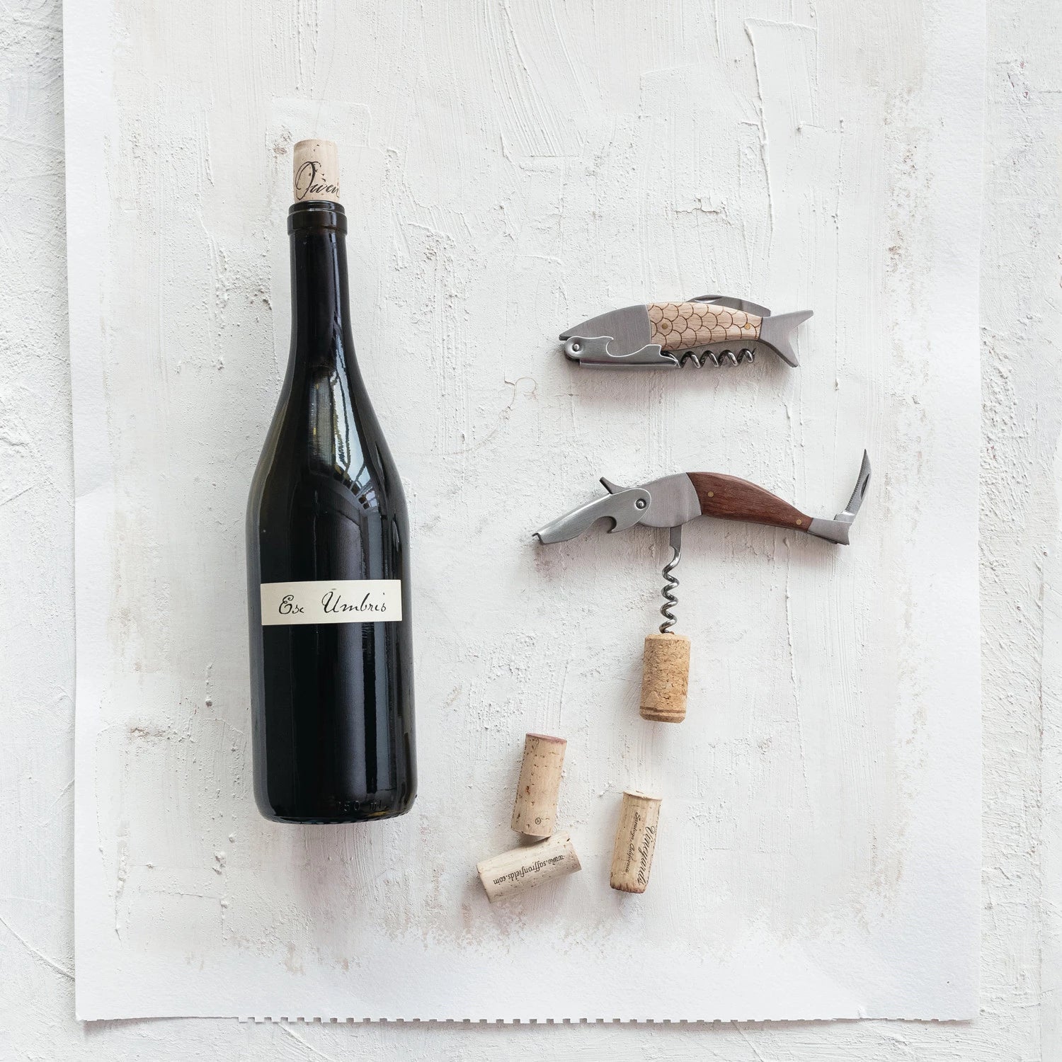Oakwood Fish Bottle Opener/Corkscrew - Box Turtle