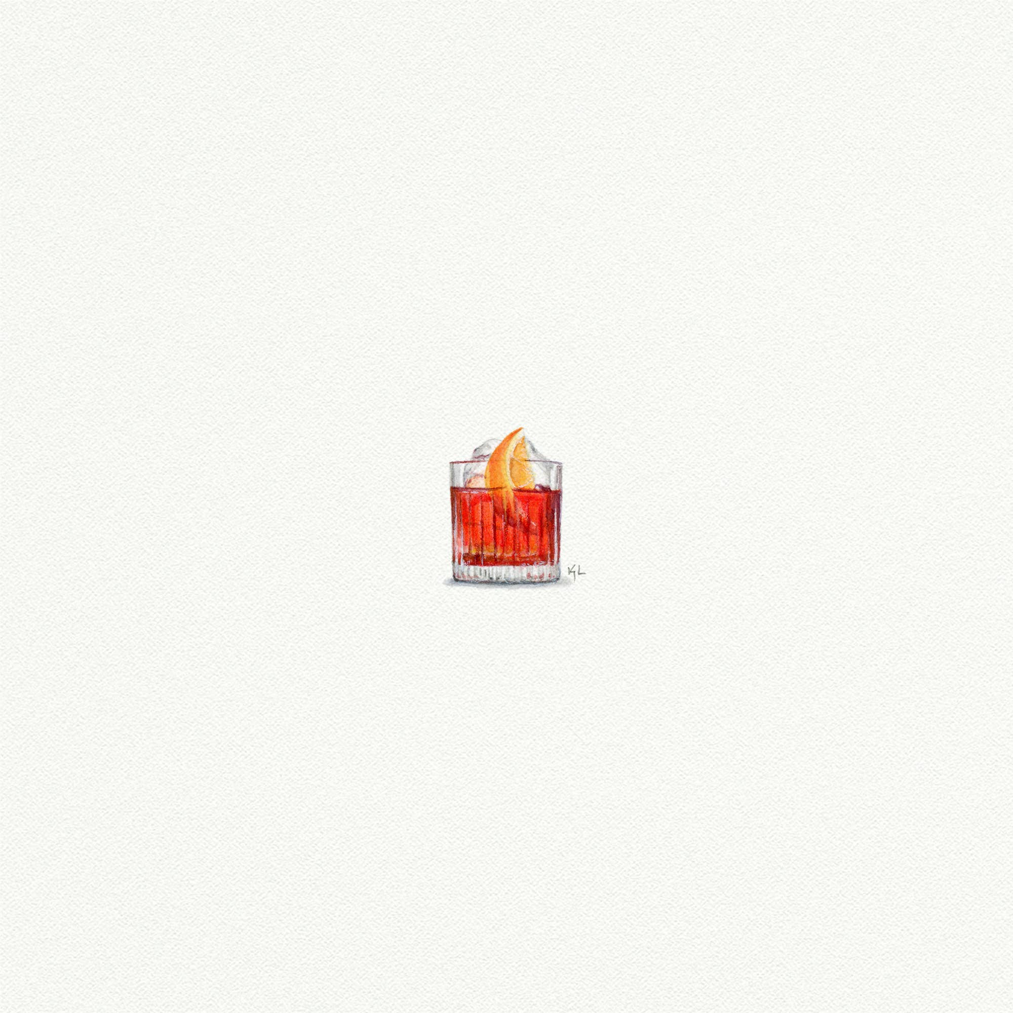 Old Fashioned Miniature Watercolor Print - Box Turtle