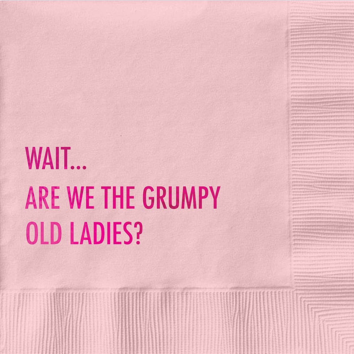 Old Ladies - Funny Cocktail Napkin - Box Turtle