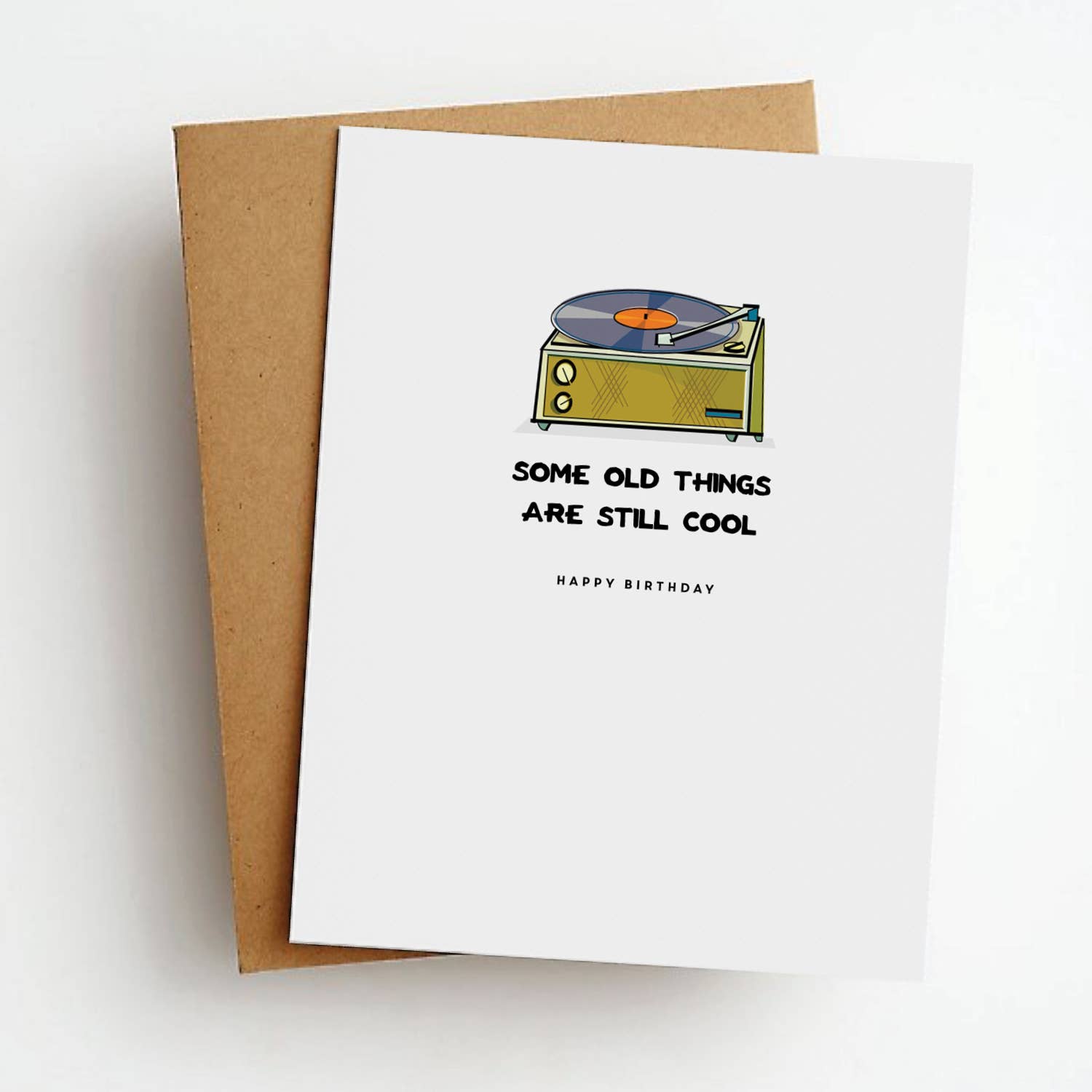 Old Things Are Still Cool Birthday Greeting Card - Box Turtle