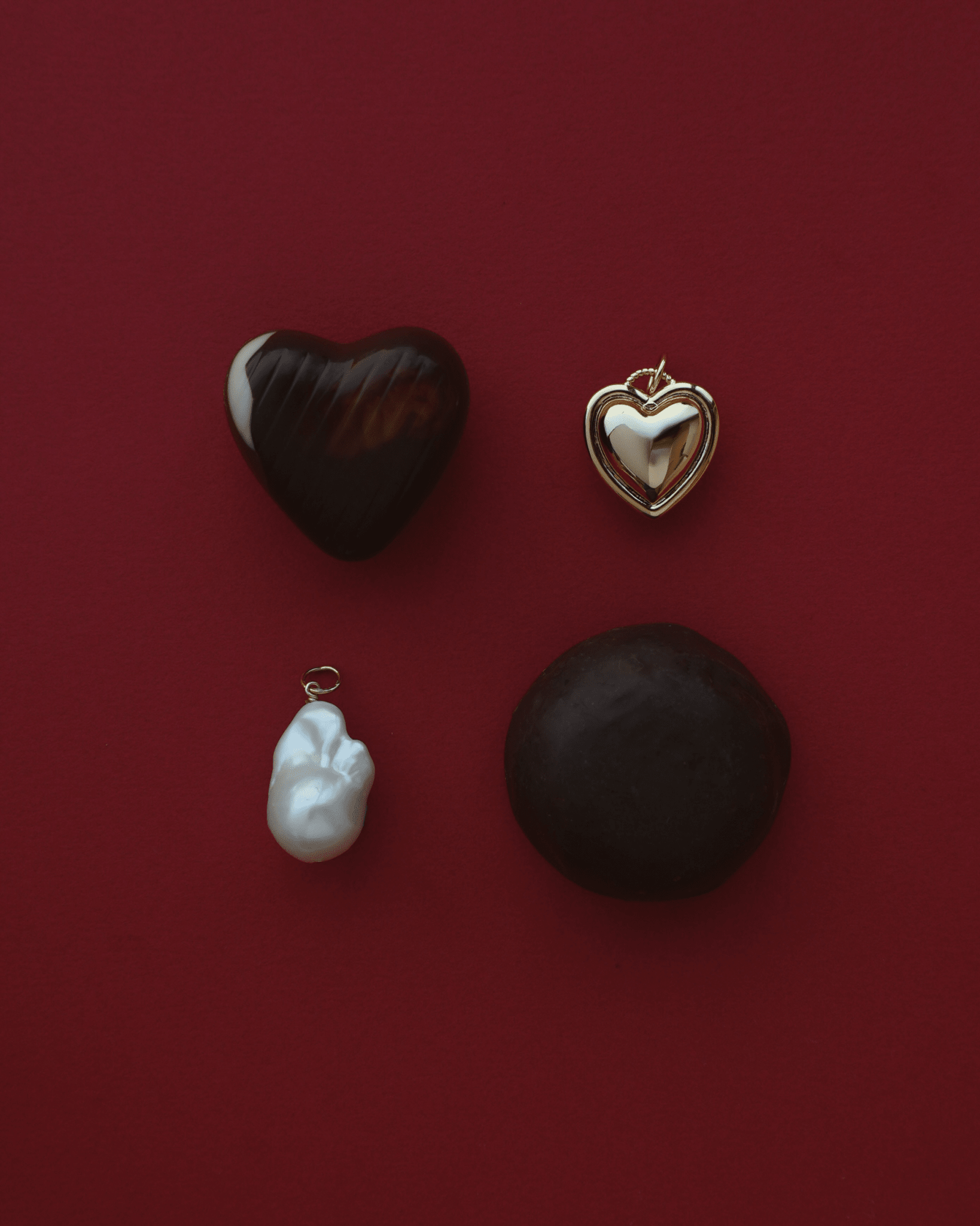 Olivia Puffy Heart Charm - Box Turtle