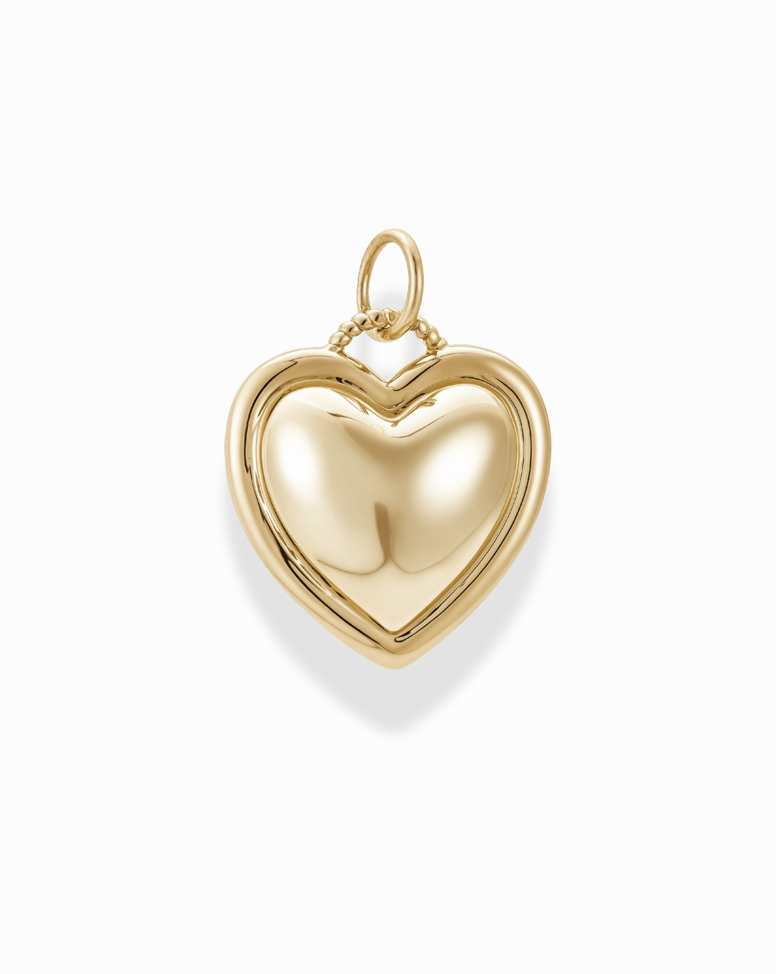 Olivia Puffy Heart Charm - Box Turtle