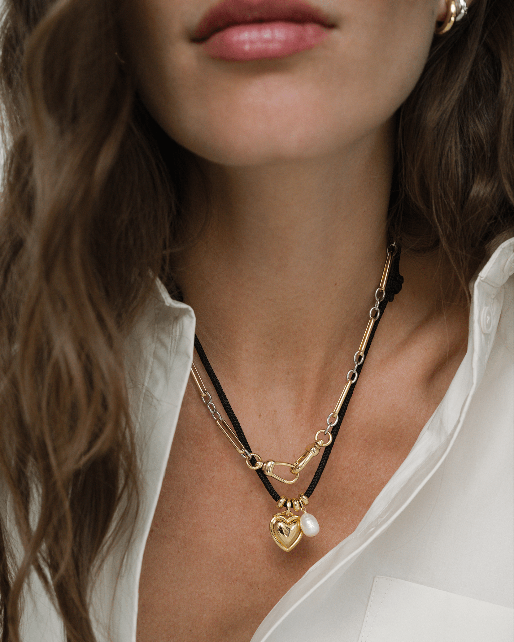 Olivia Puffy Heart Charm - Box Turtle