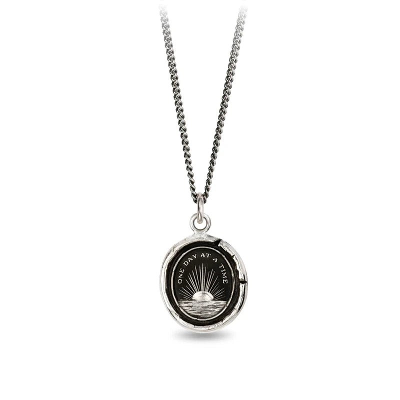 One Day at a Time Necklace - Box Turtle