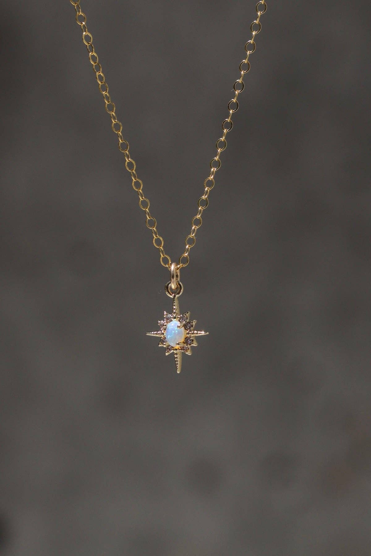 Opal Star Necklace - Box Turtle
