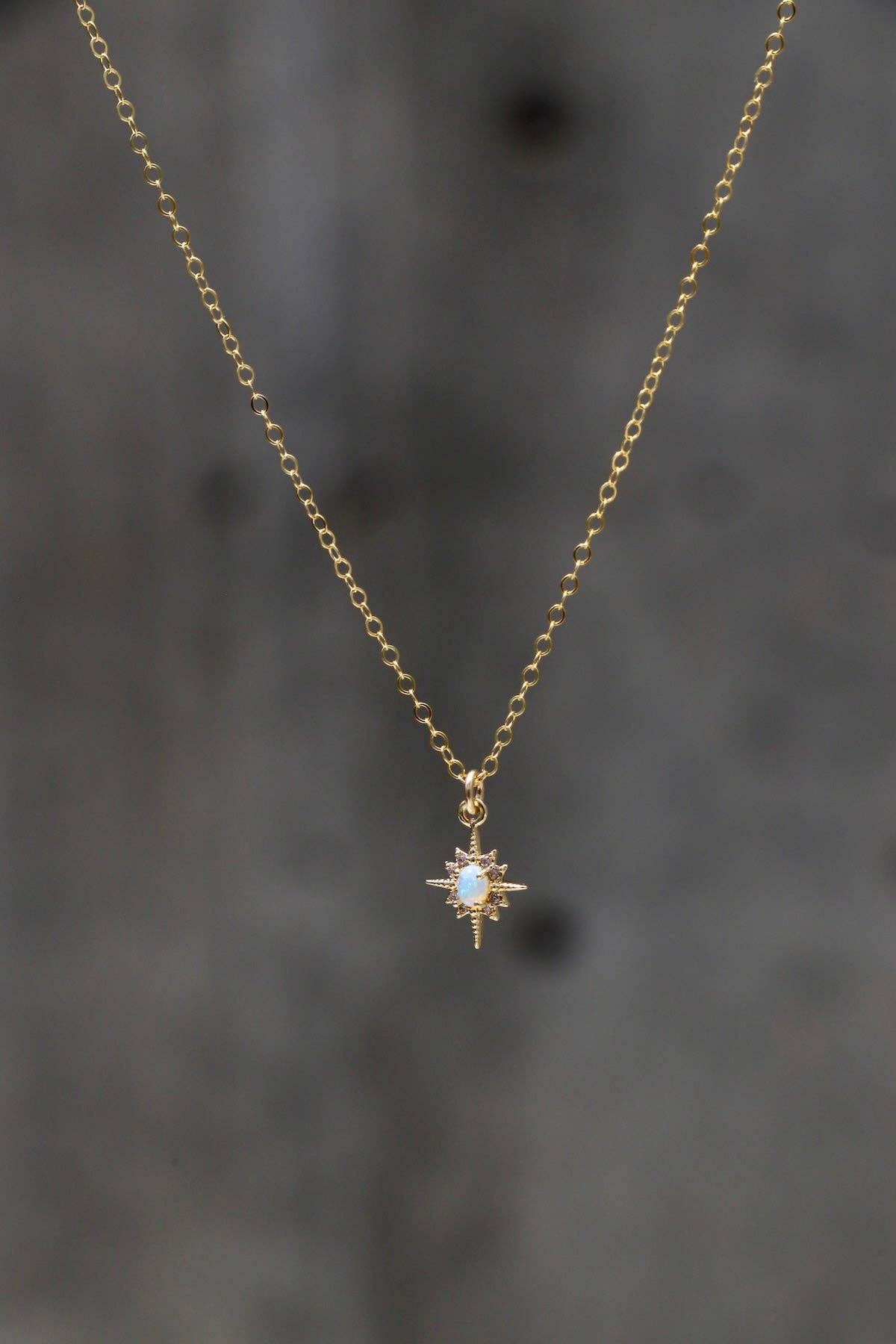 Opal Star Necklace - Box Turtle