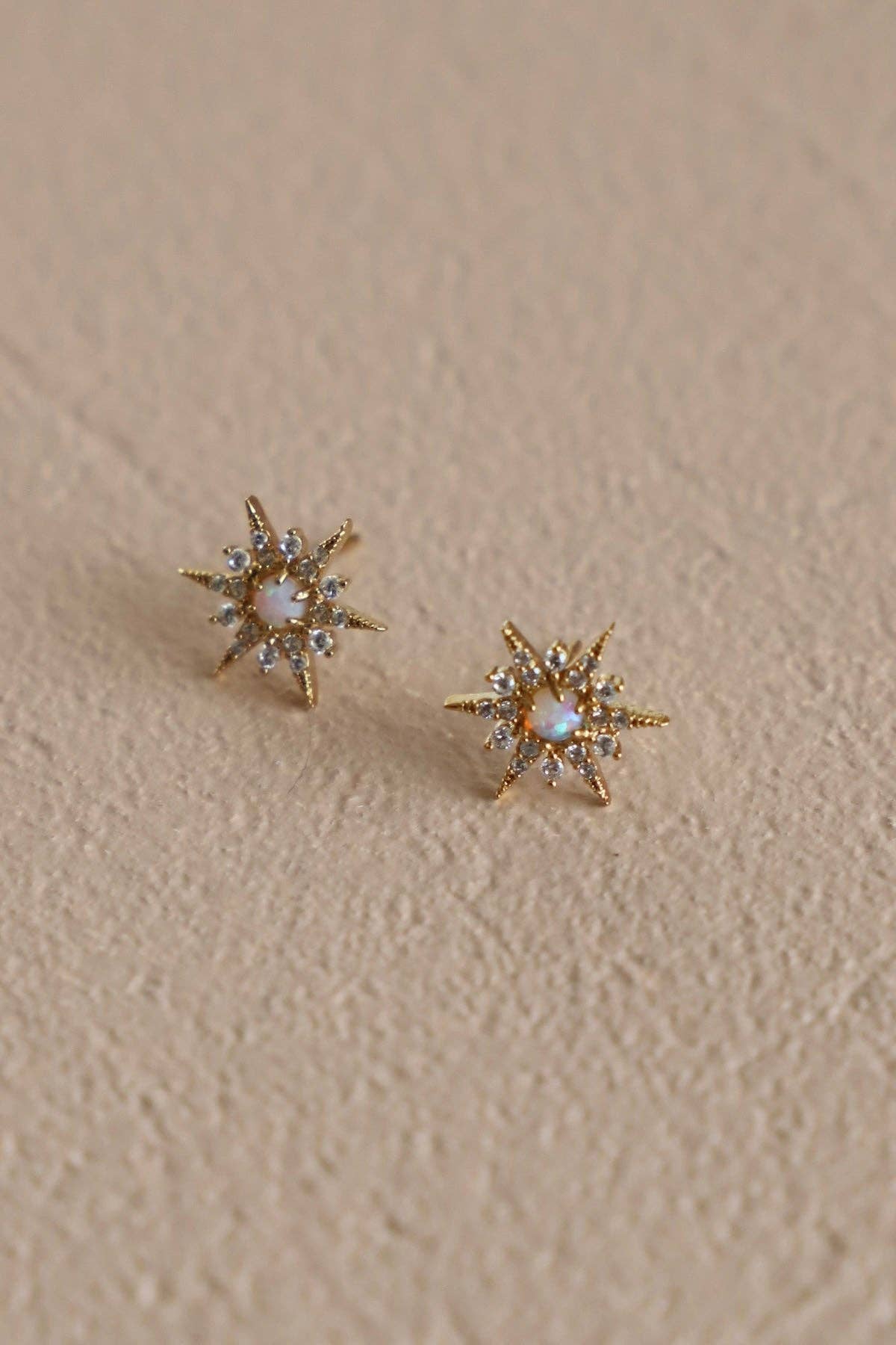 Opal Star Studs - Box Turtle