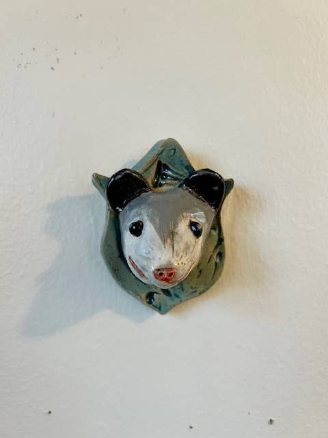 Opossum on a Plaque - Box Turtle