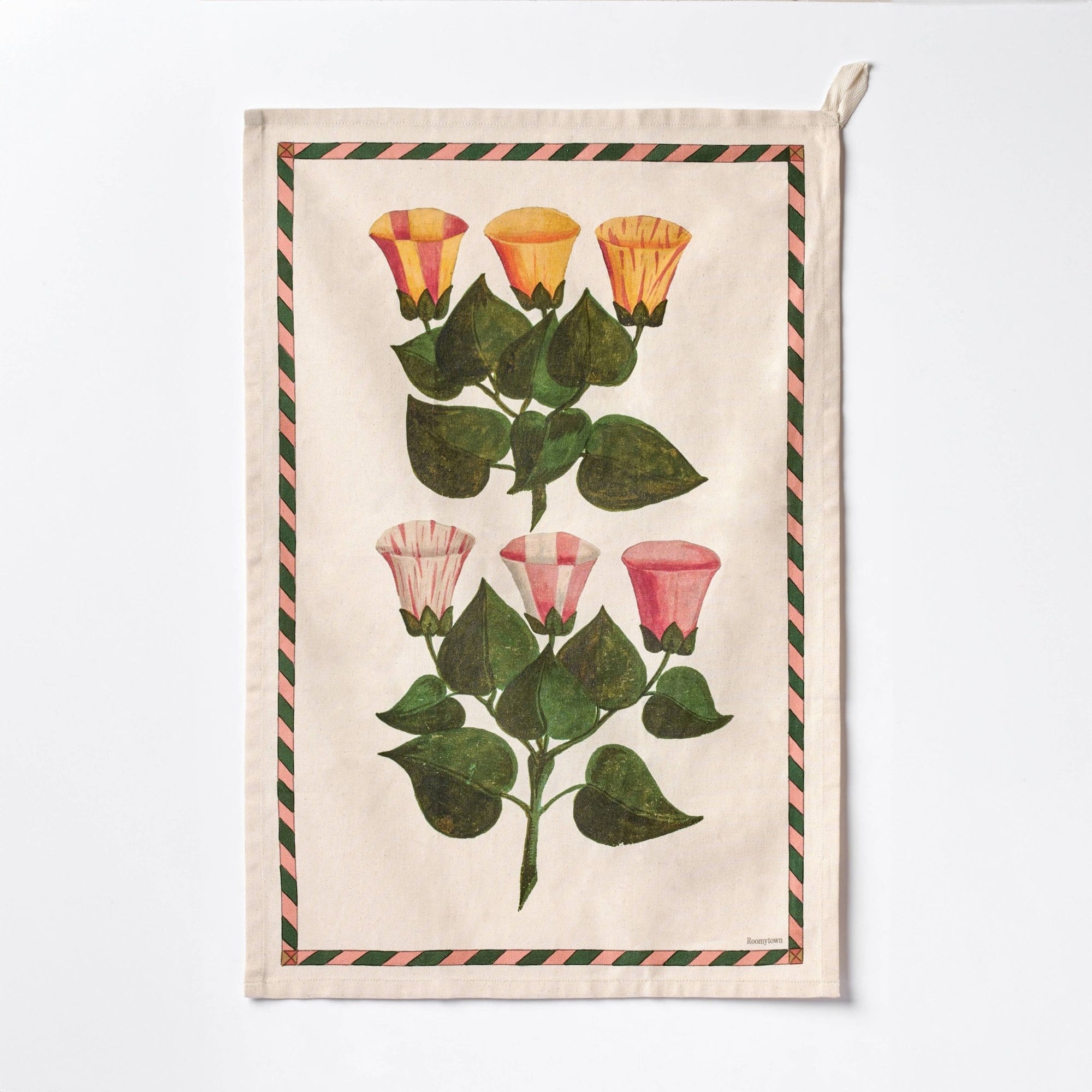 Organic Cotton Flowers Tea Towel - Box Turtle