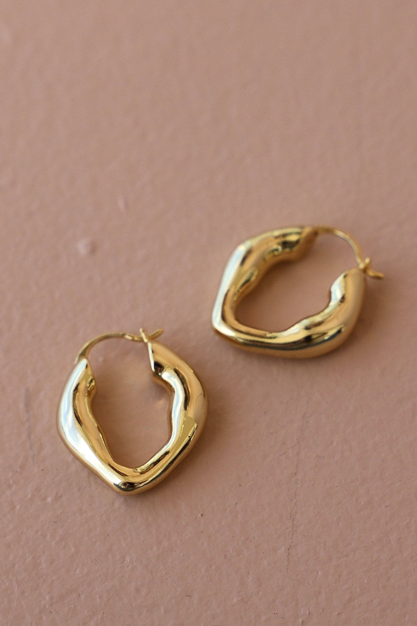 ORGANIC GOLD HOOPS - Box Turtle