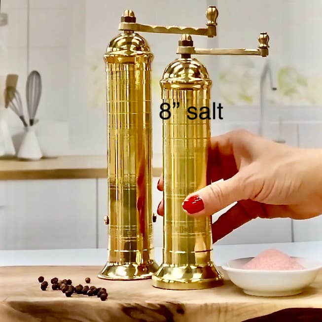 Original 'Brass Mill' Salt Grinder - Box Turtle