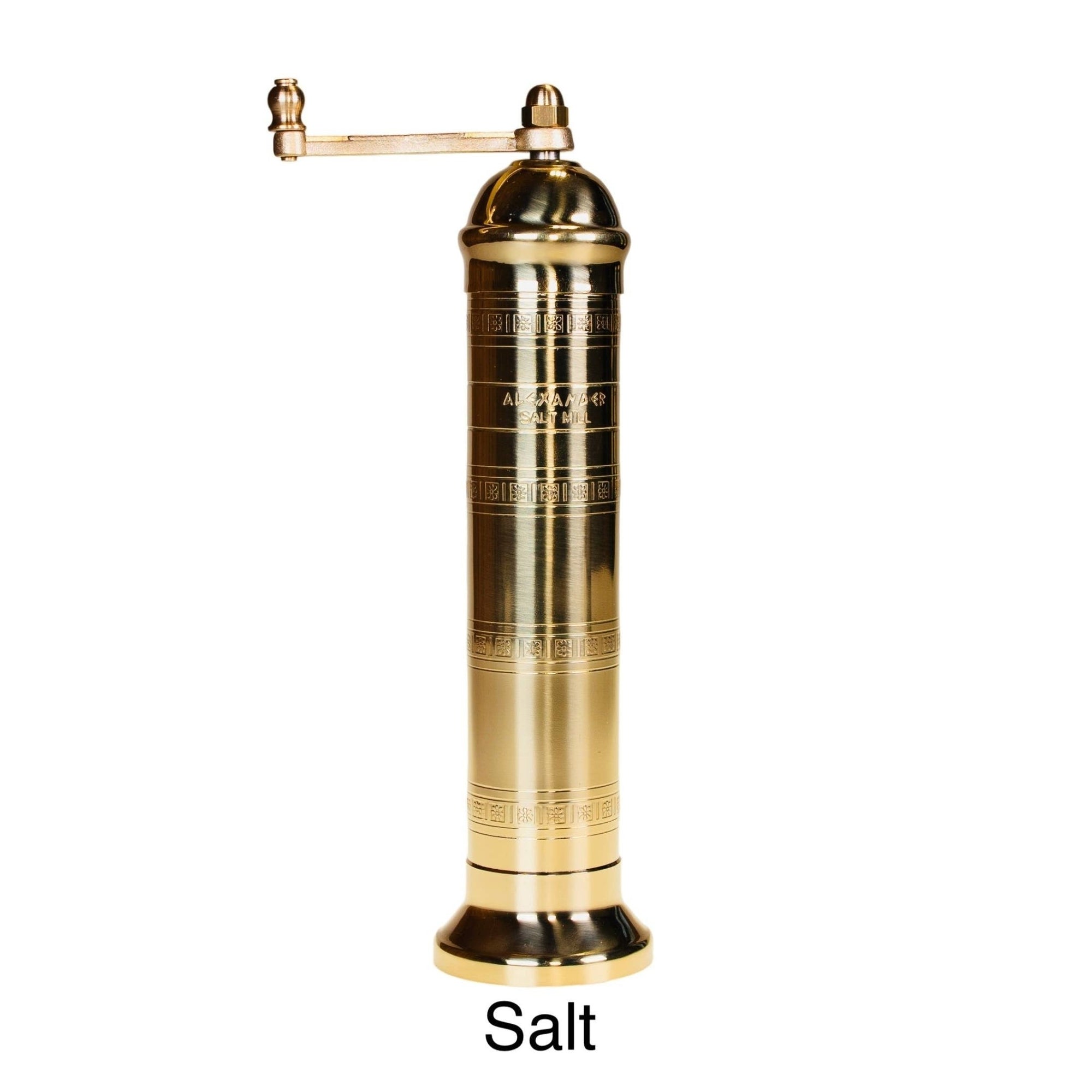 Original 'Brass Mill' Salt Grinder - Box Turtle