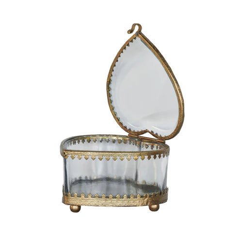 Ormolu Heart Display Case - Box Turtle