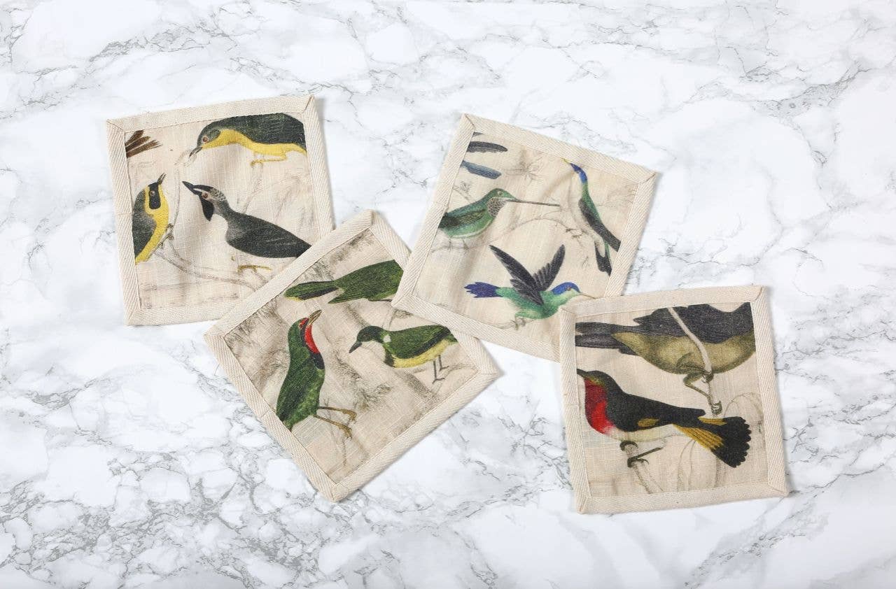 Ornithology Cocktail Napkins - Box Turtle