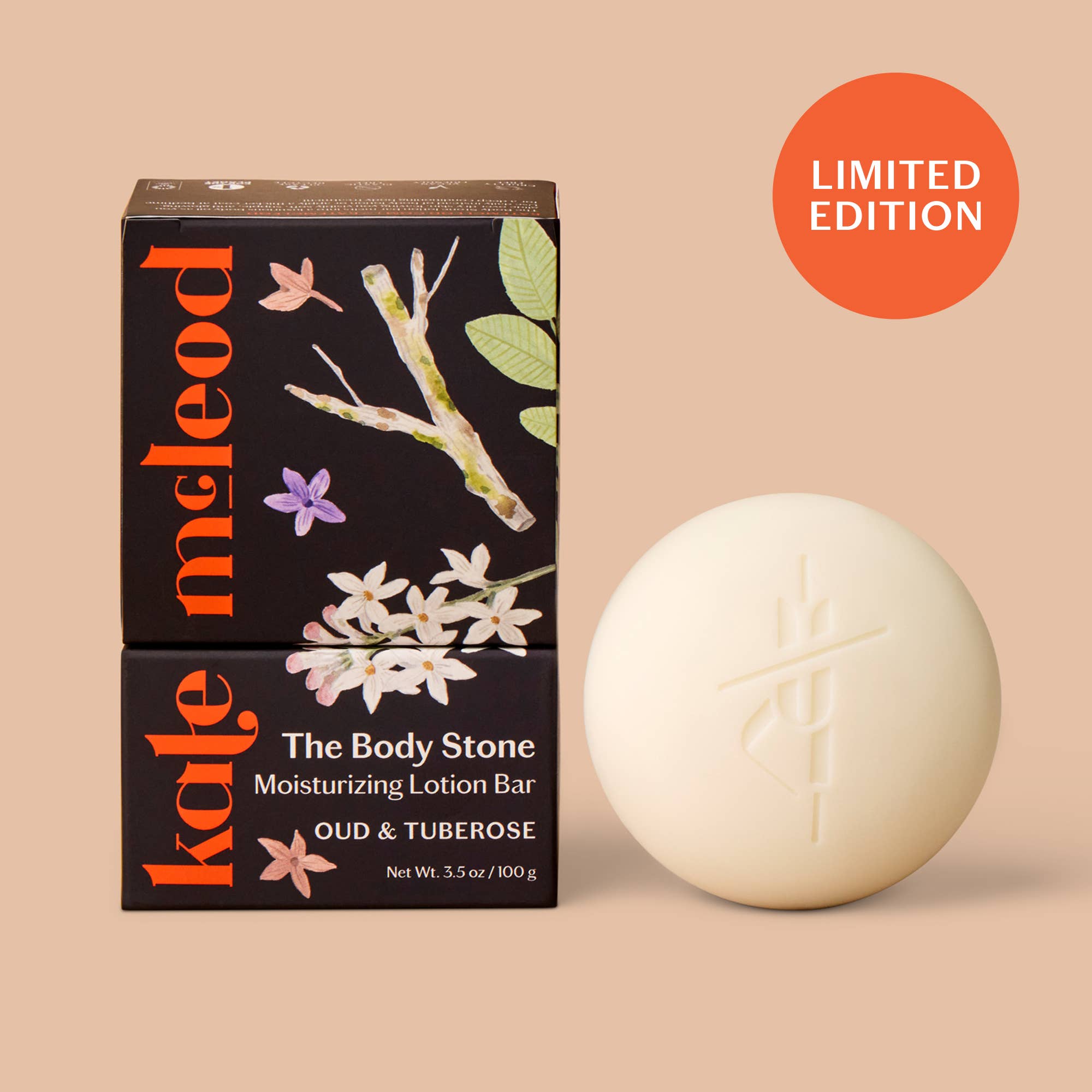 Oud & Tuberose Body Stone Lotion Bar - Box Turtle