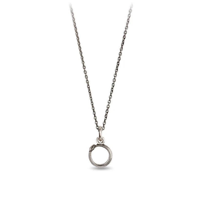 Ouroboros Symbol Charm Necklace - Box Turtle