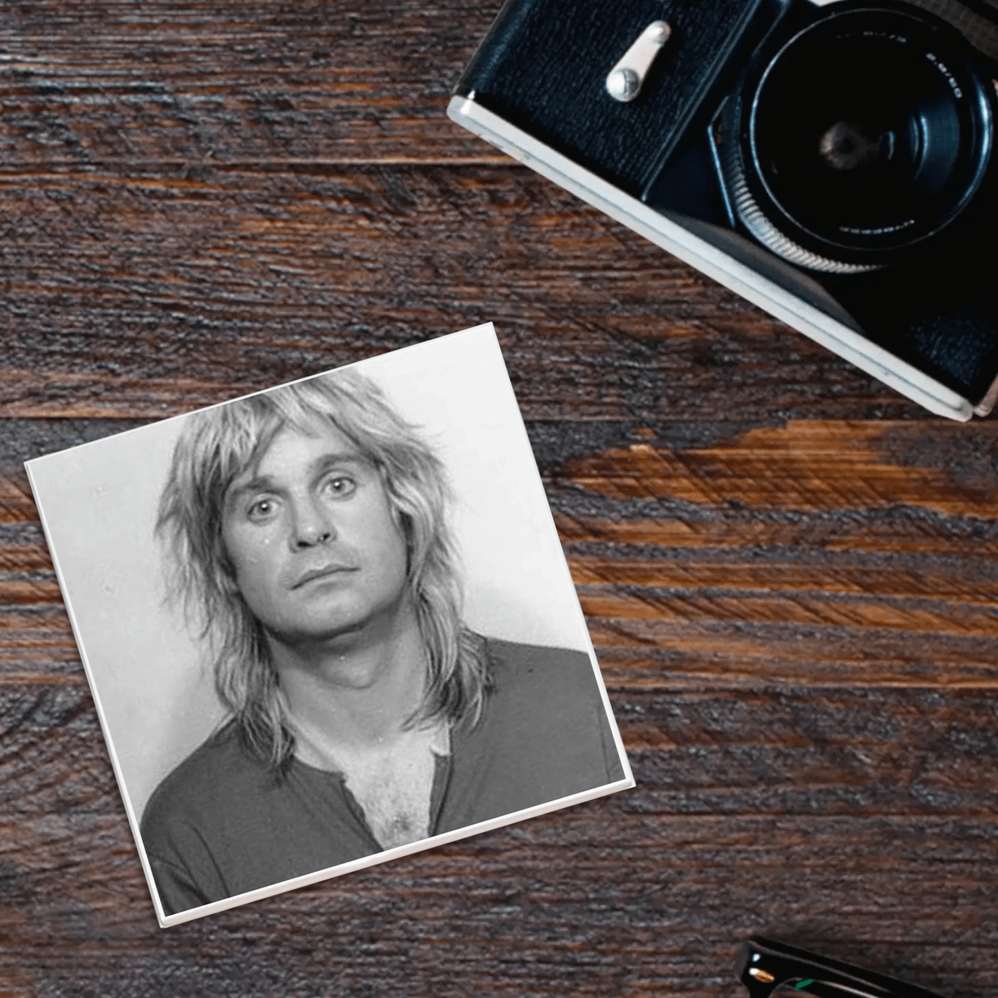 Ozzy Osbourne Mugshot Coaster - Box Turtle