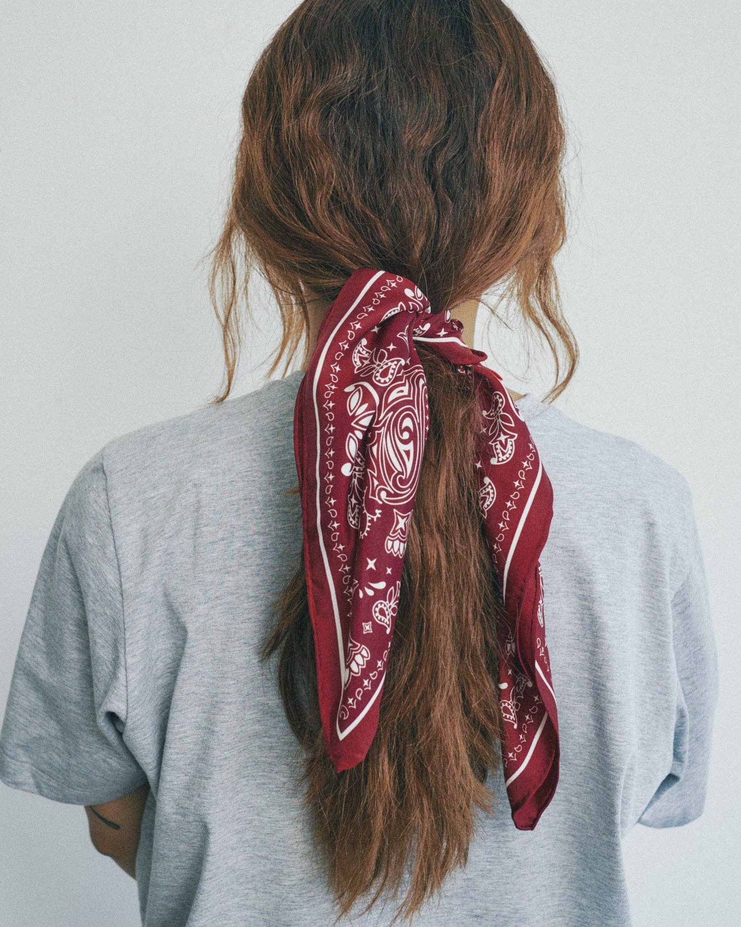 Paisley Silk Bandana Scarf - Box Turtle
