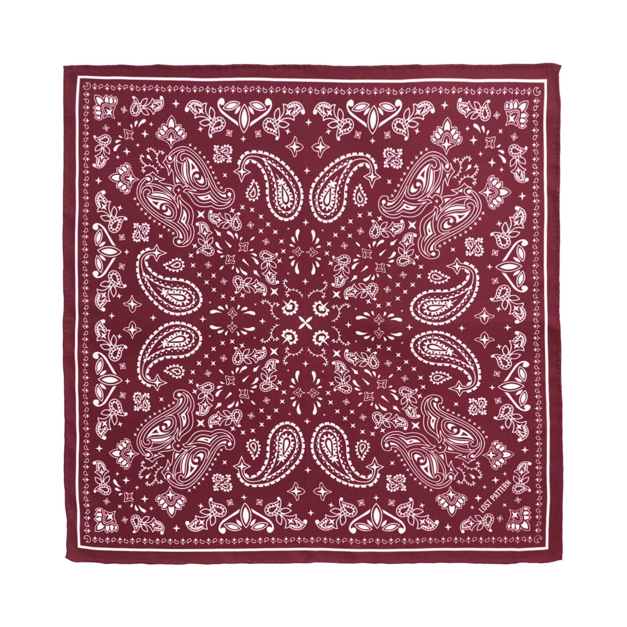Paisley Silk Bandana Scarf - Box Turtle
