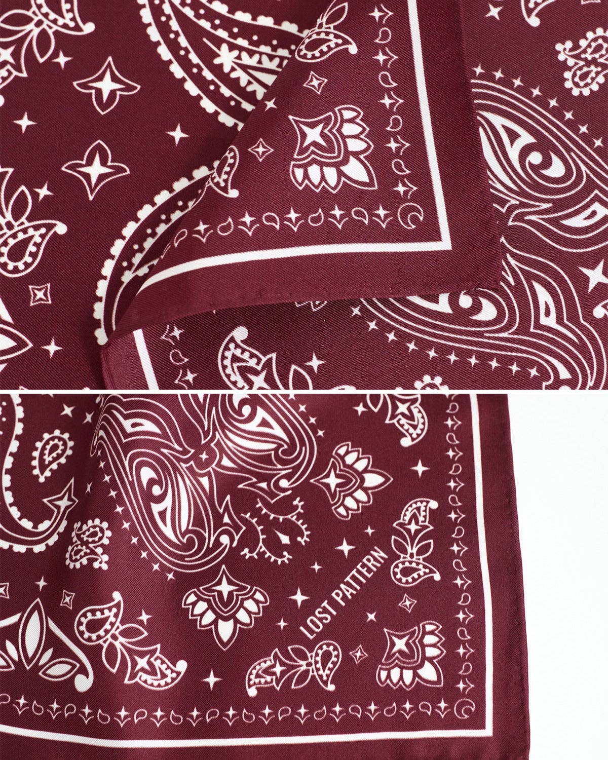 Paisley Silk Bandana Scarf - Box Turtle