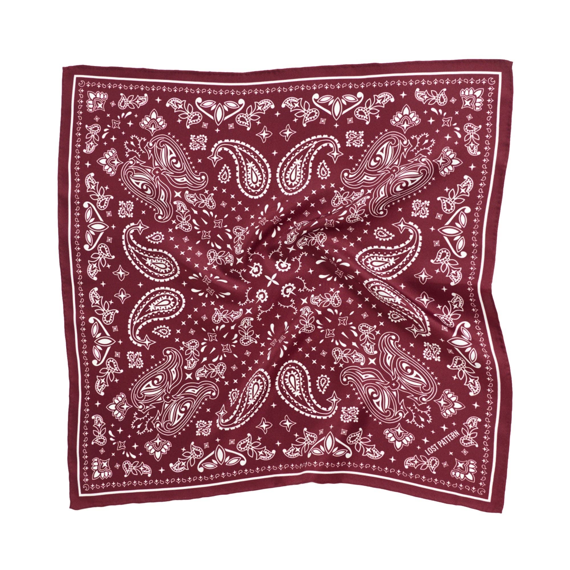 Paisley Silk Bandana Scarf - Box Turtle
