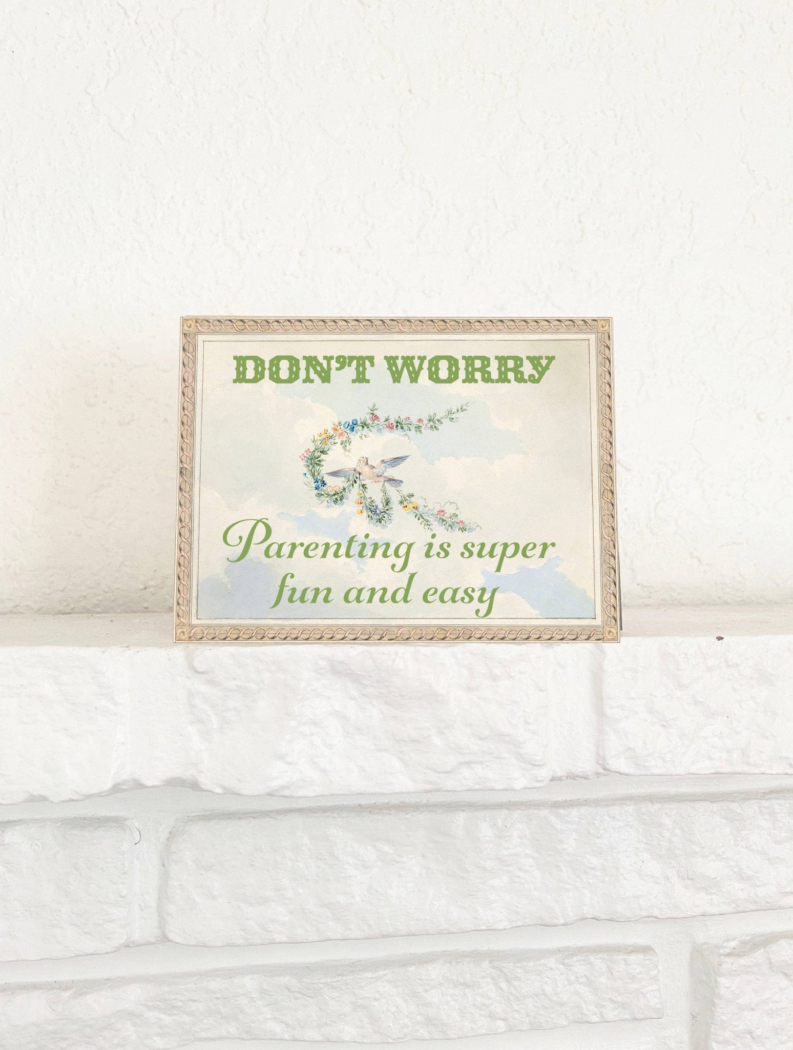 Parenting is Easy and Fun Card - Box Turtle
